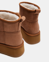 CRUE Chestnut Faux Fur Lined Bootie | Women's Booties | Steve Madden discount