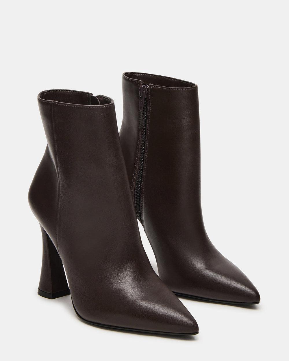 BOLERO Brown Leather Pointed-Toe Heeled Women's Ankle Boot | Steve Madden near me