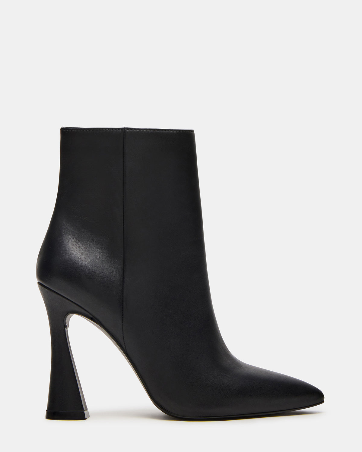 BOLERO Black Leather Pointed-Toe Heeled Women's Ankle Boot | Steve Madden for Sale