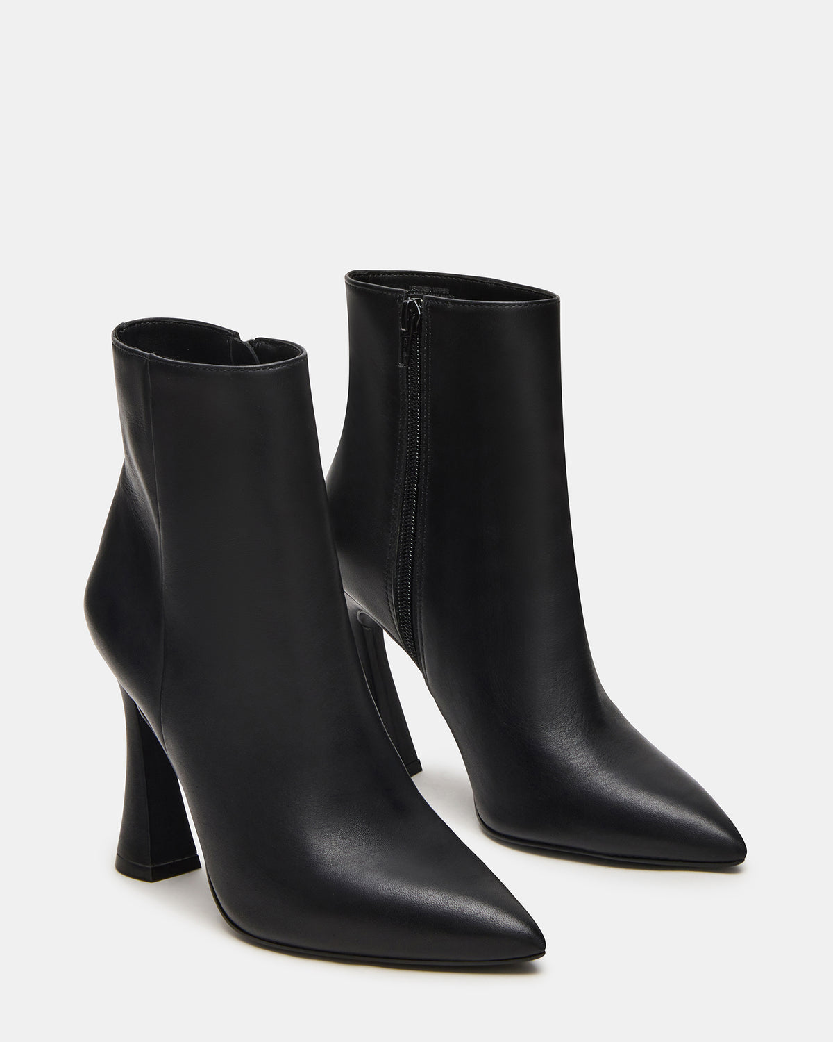 BOLERO Black Leather Pointed-Toe Heeled Women's Ankle Boot | Steve Madden for Sale