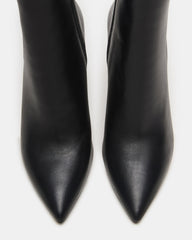 BOLERO Black Leather Pointed-Toe Heeled Women's Ankle Boot | Steve Madden for Sale