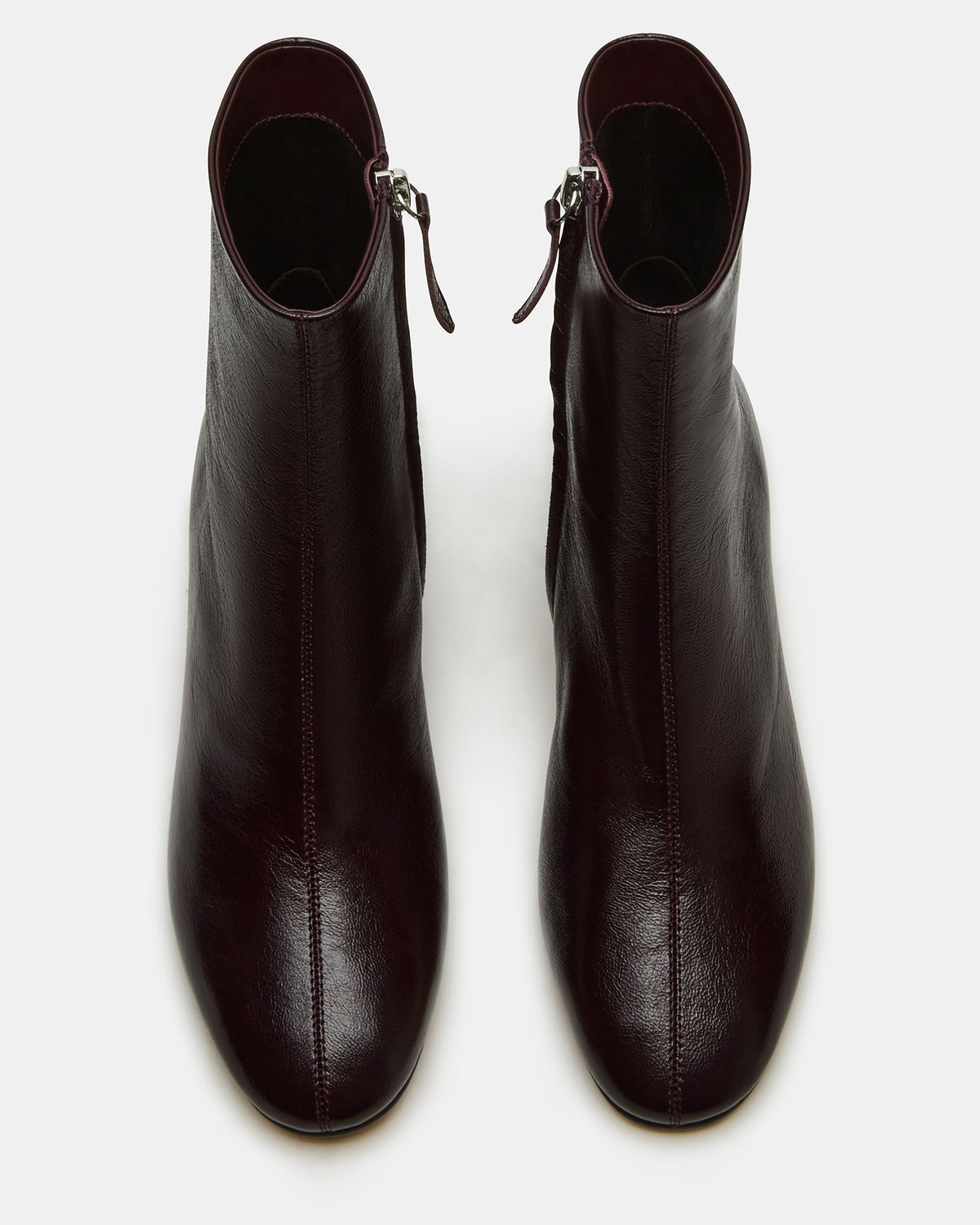 STROME Wine Patent Block Heel Women's Ankle Boot | Steve Madden for Sale