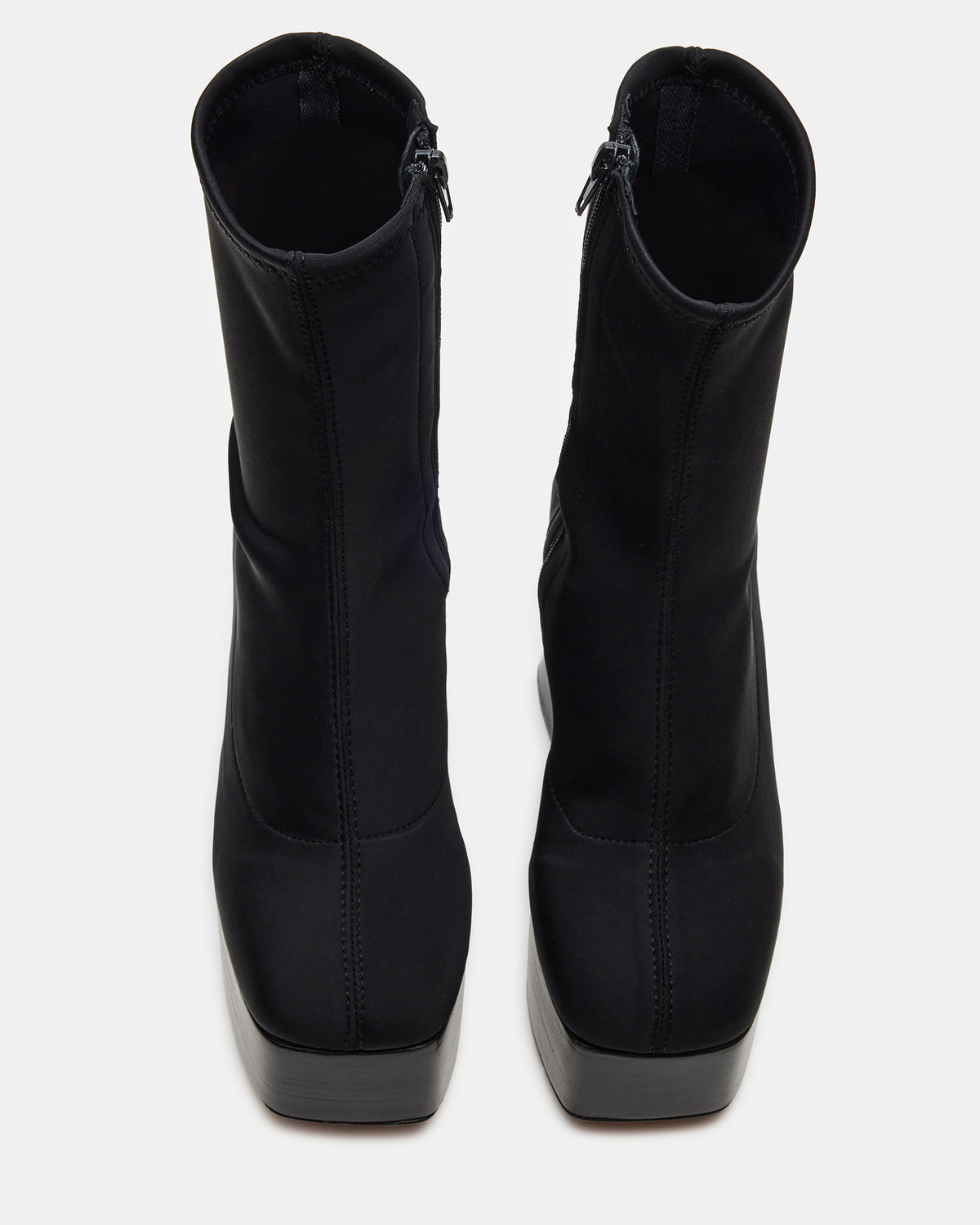 SOHO Black Super Platform Ankle Boot | Women's Booties | Steve Madden on Sale