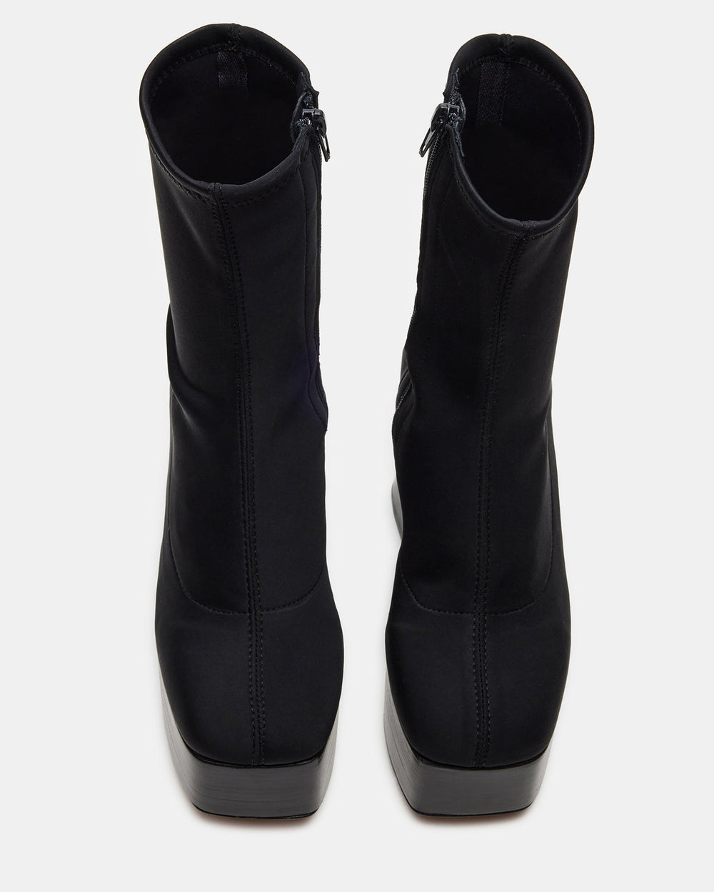 SOHO Black Super Platform Ankle Boot | Women's Booties | Steve Madden on Sale