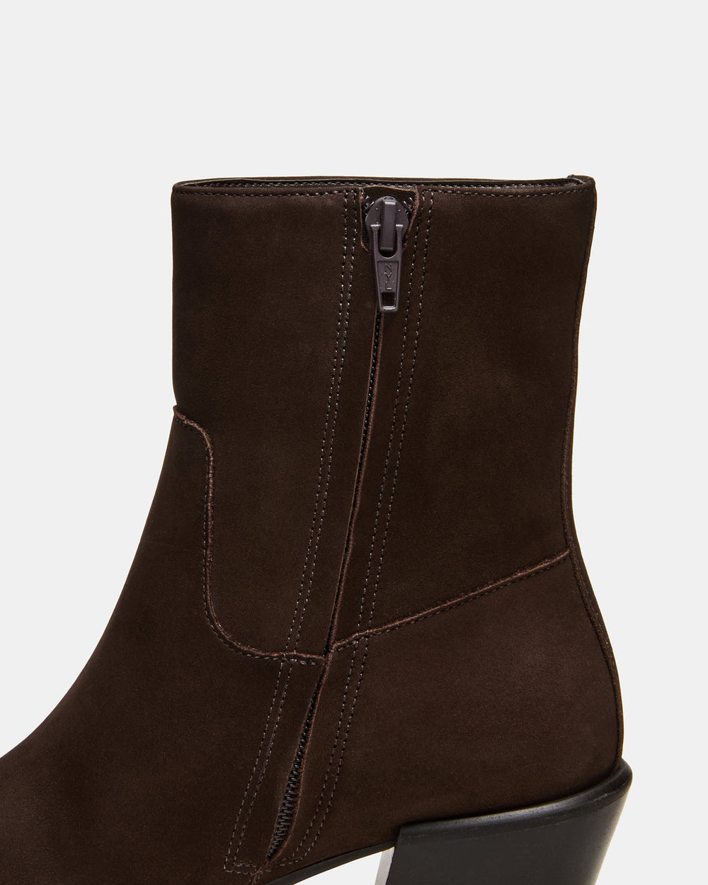 DANEY Brown Suede Square-Toe Women's Ankle Boot | Steve Madden online