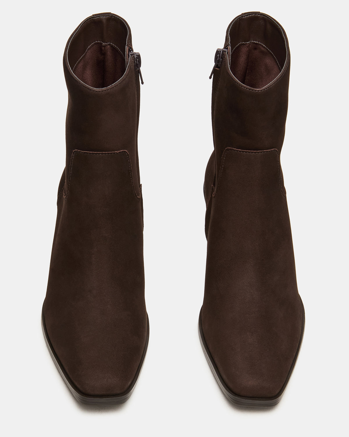 DANEY Brown Suede Square-Toe Women's Ankle Boot | Steve Madden online