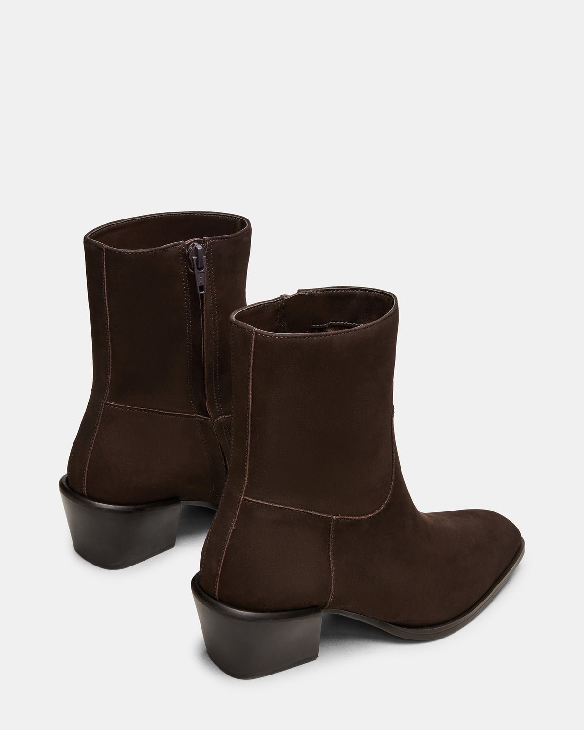 DANEY Brown Suede Square-Toe Women's Ankle Boot | Steve Madden online