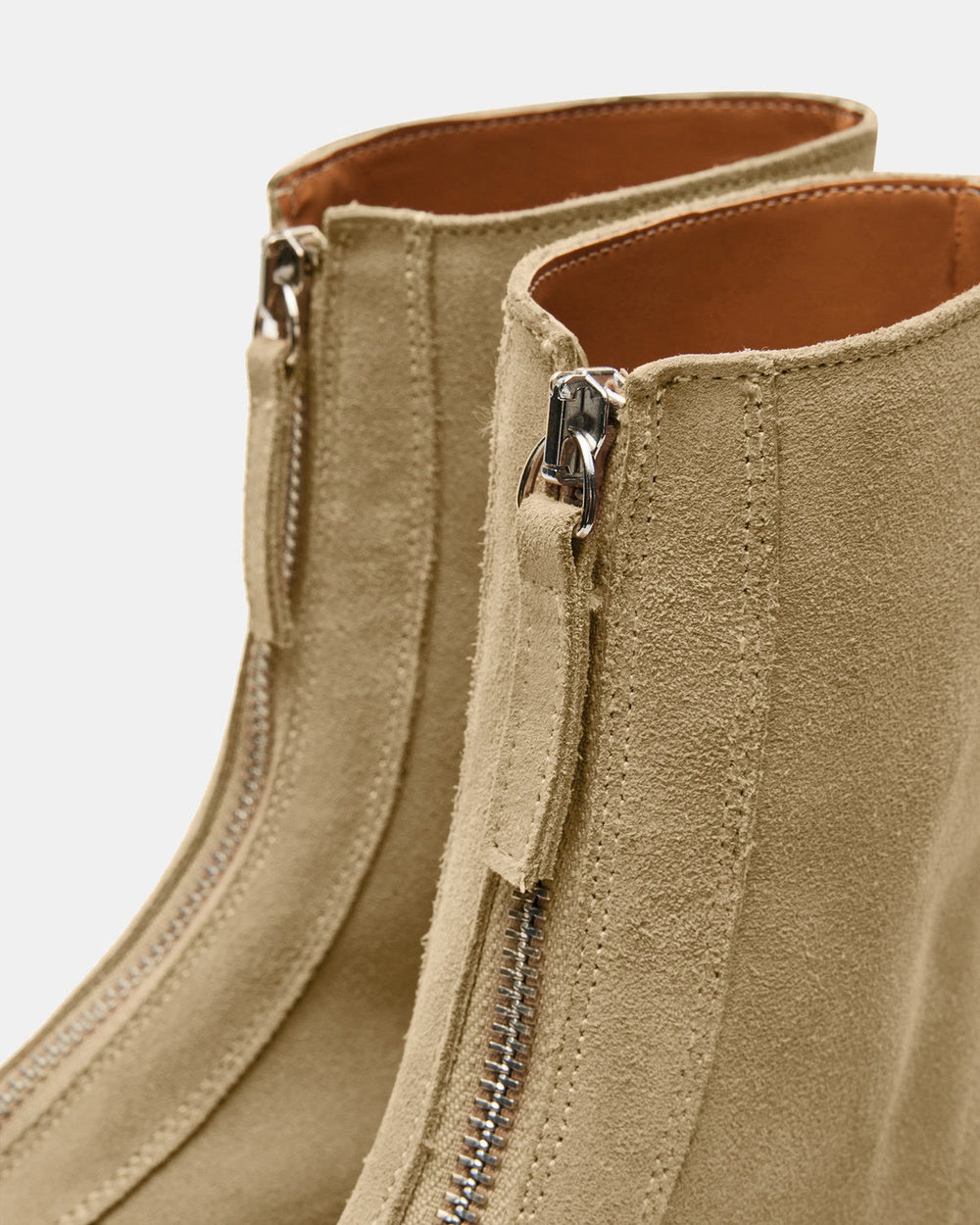 JONES Tan Suede Zipper Lug Women's Ankle Boot | Steve Madden US