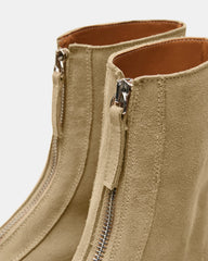 JONES Tan Suede Zipper Lug Women's Ankle Boot | Steve Madden US