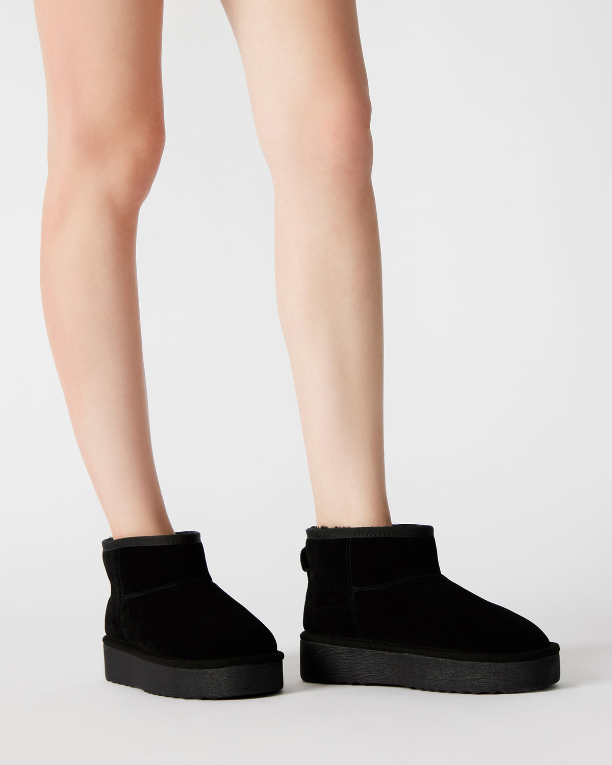 COMFY Black Suede Women's Ankle Boot | Steve Madden discount