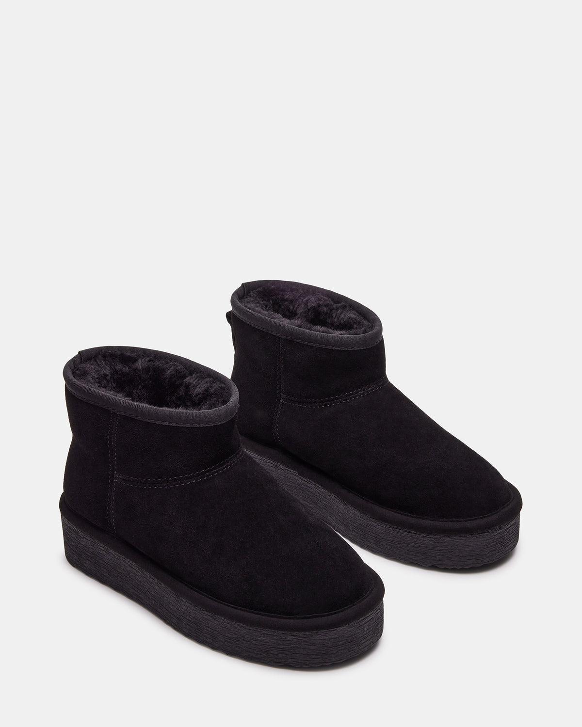 COMFY Black Suede Women's Ankle Boot | Steve Madden discount