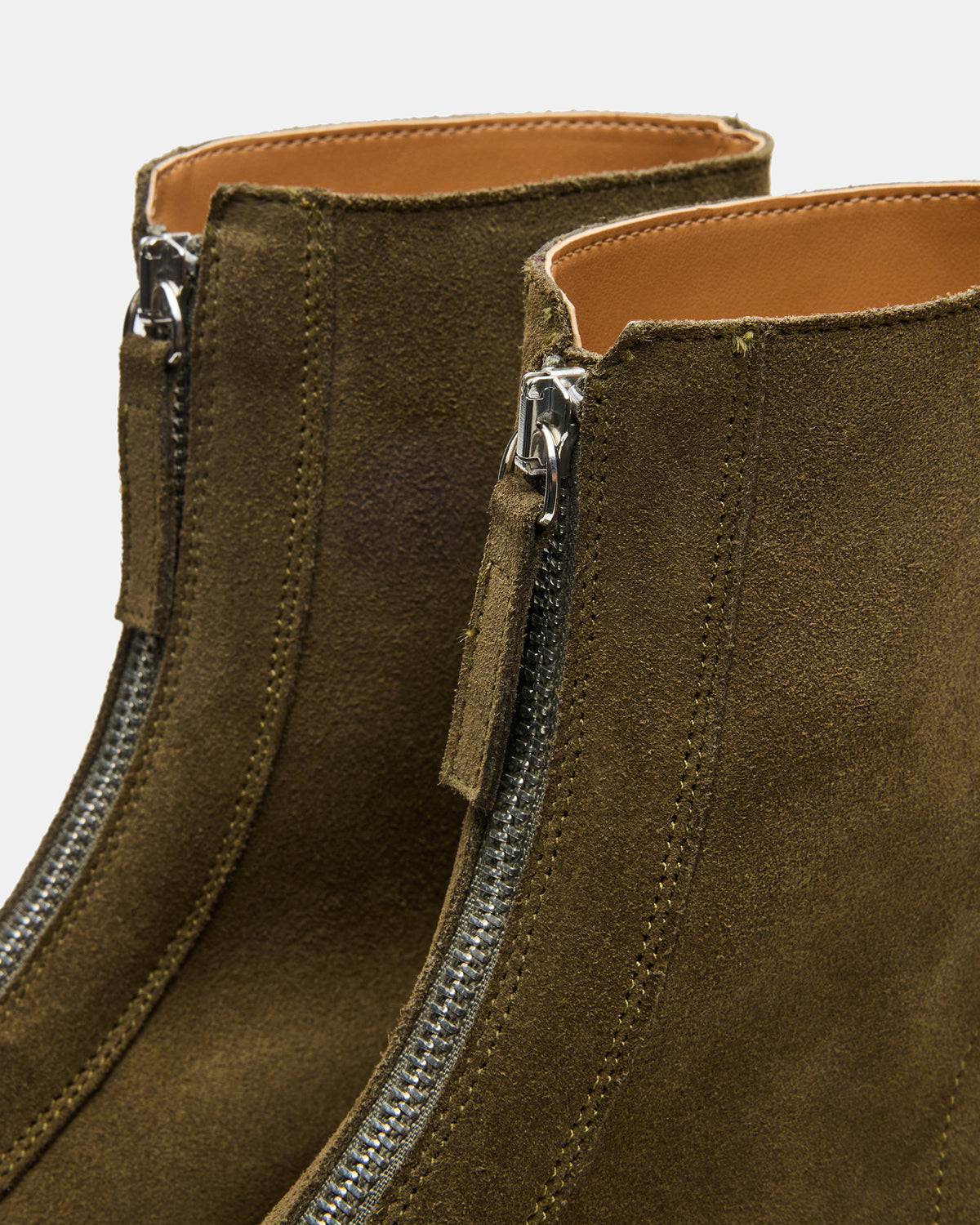 JONES Olive Suede Zipper Lug Women's Ankle Boot | Steve Madden near me