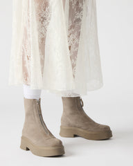 JONES Light Grey Zipper Lug Women's Ankle Boot | Steve Madden online