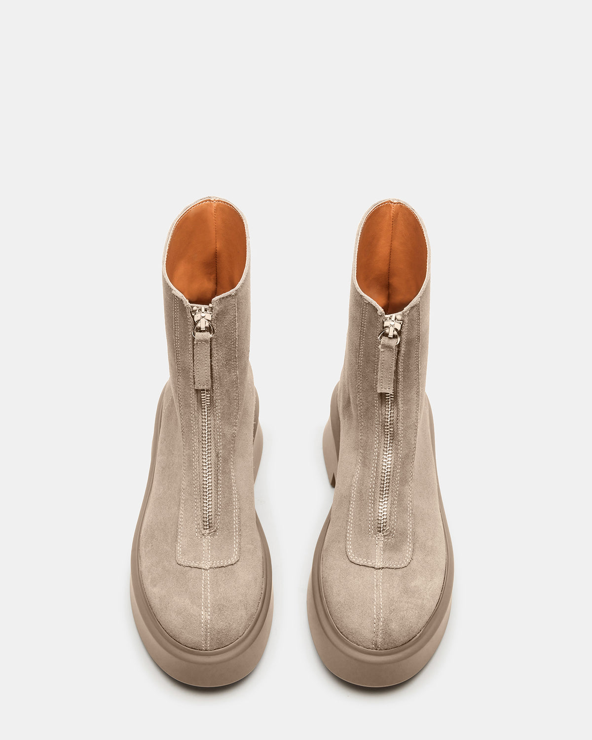 JONES Light Grey Zipper Lug Women's Ankle Boot | Steve Madden online