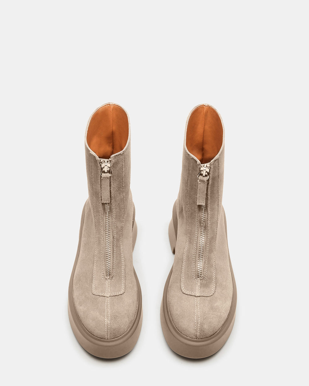 JONES Light Grey Zipper Lug Women's Ankle Boot | Steve Madden online