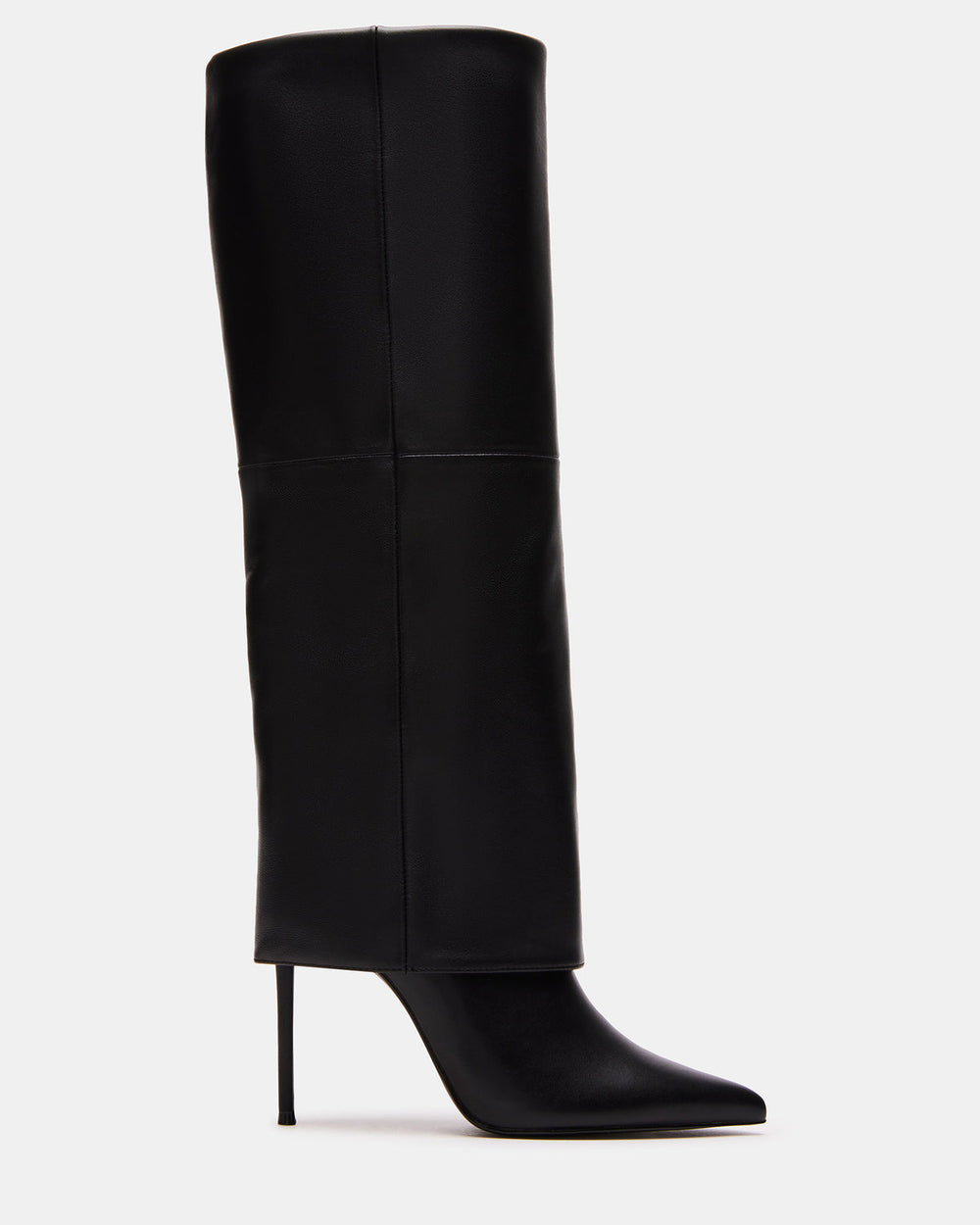 SMITH Black Leather Women's Cuffed Stiletto Boot | Steve Madden near me