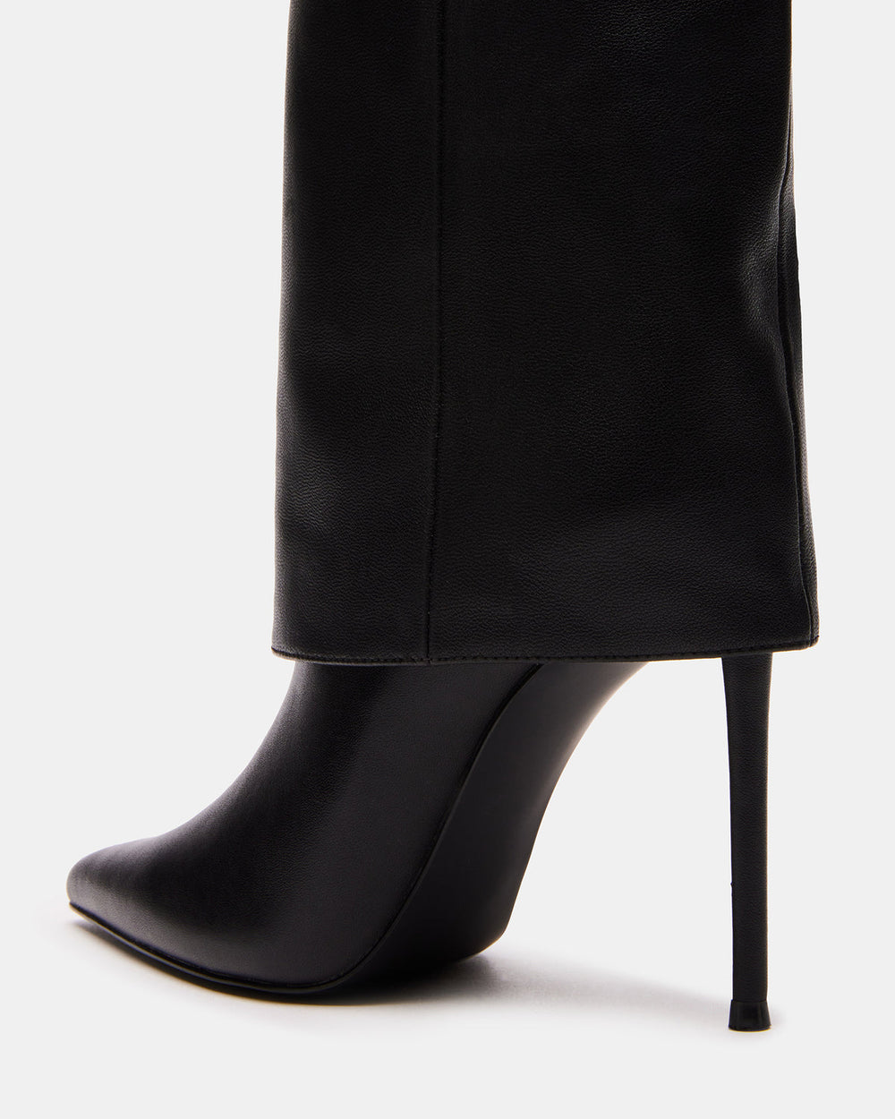 SMITH Black Leather Women's Cuffed Stiletto Boot | Steve Madden near me