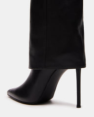 SMITH Black Leather Women's Cuffed Stiletto Boot | Steve Madden near me