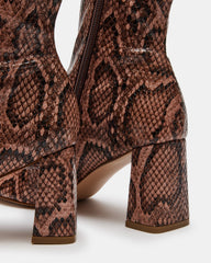 HUSH Snake Square Toe Bootie | Women's Ankle Boots | Steve Madden online