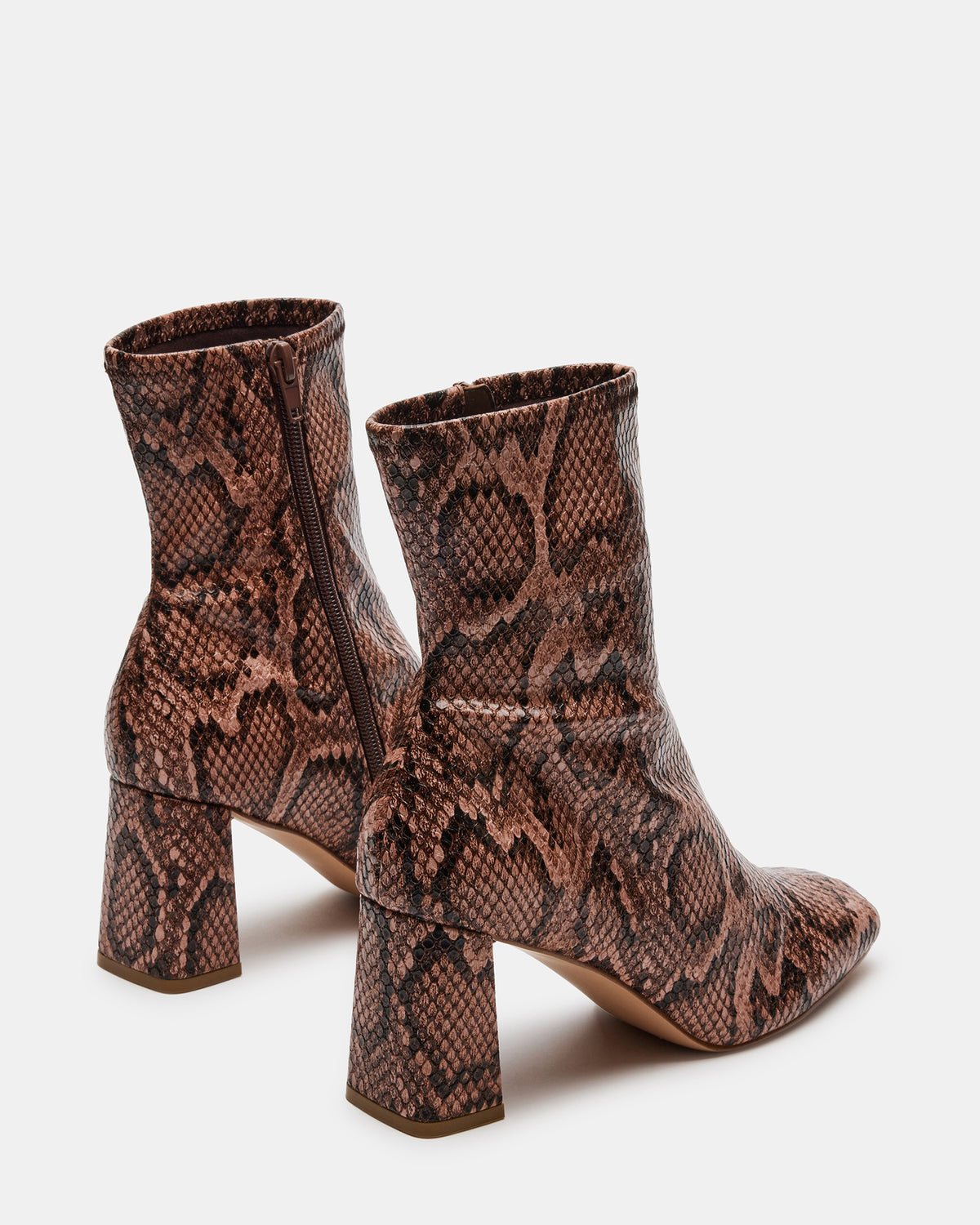 HUSH Snake Square Toe Bootie | Women's Ankle Boots | Steve Madden online