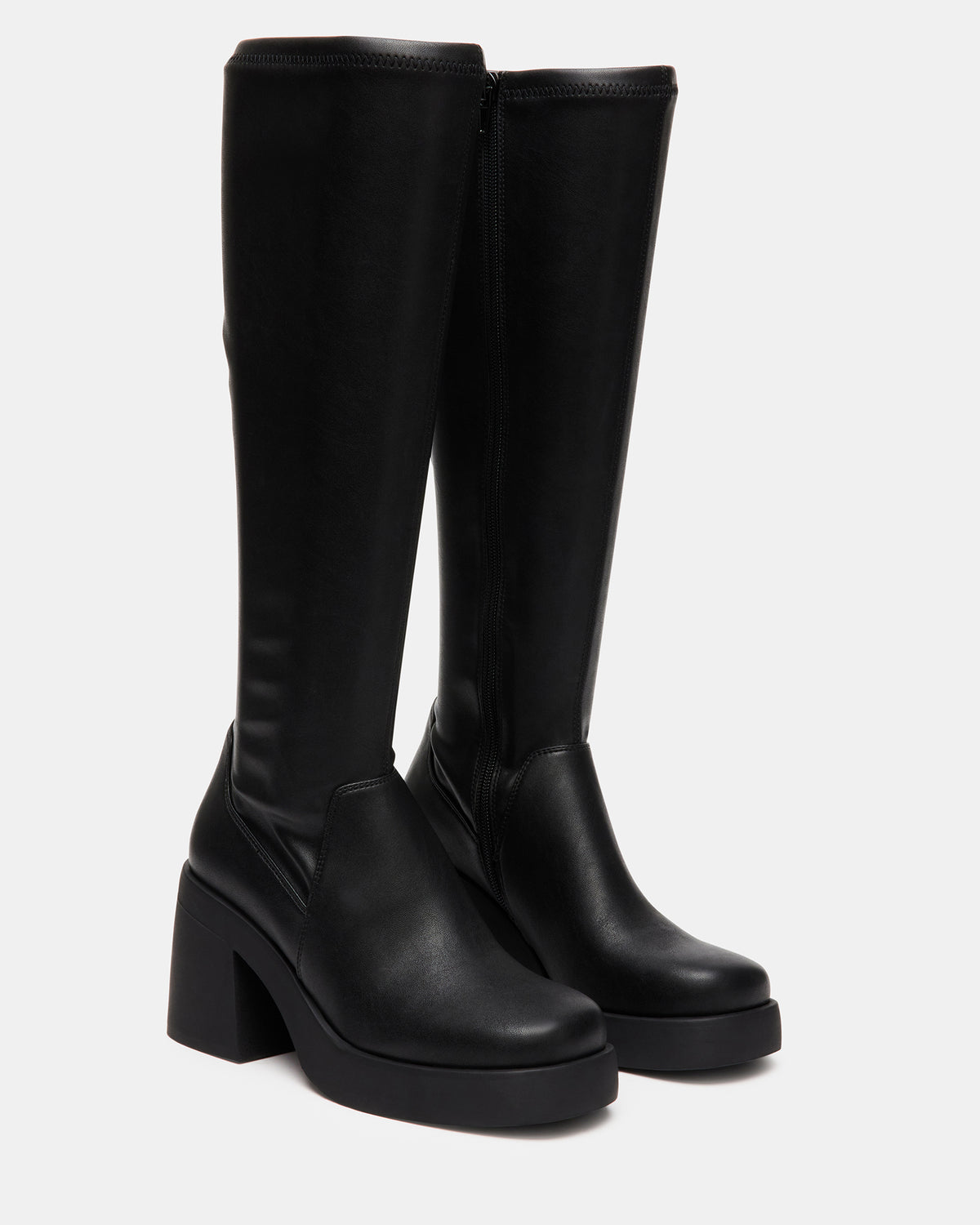 BERKLEIGH Black Wide Calf Women's Knee High Boot | Steve Madden US