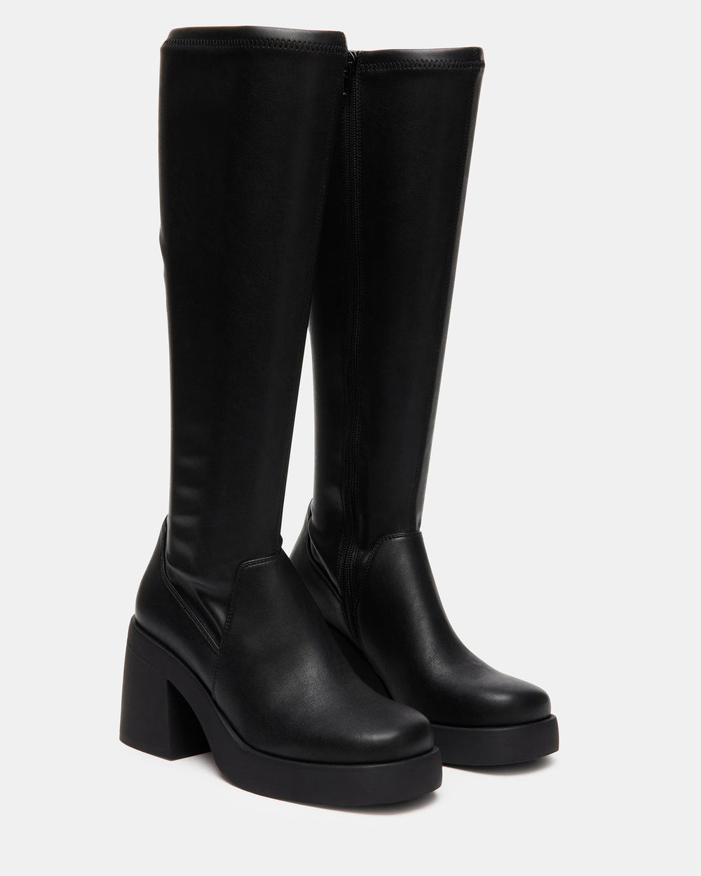 BERKLEIGH Black Wide Calf Women's Knee High Boot | Steve Madden US