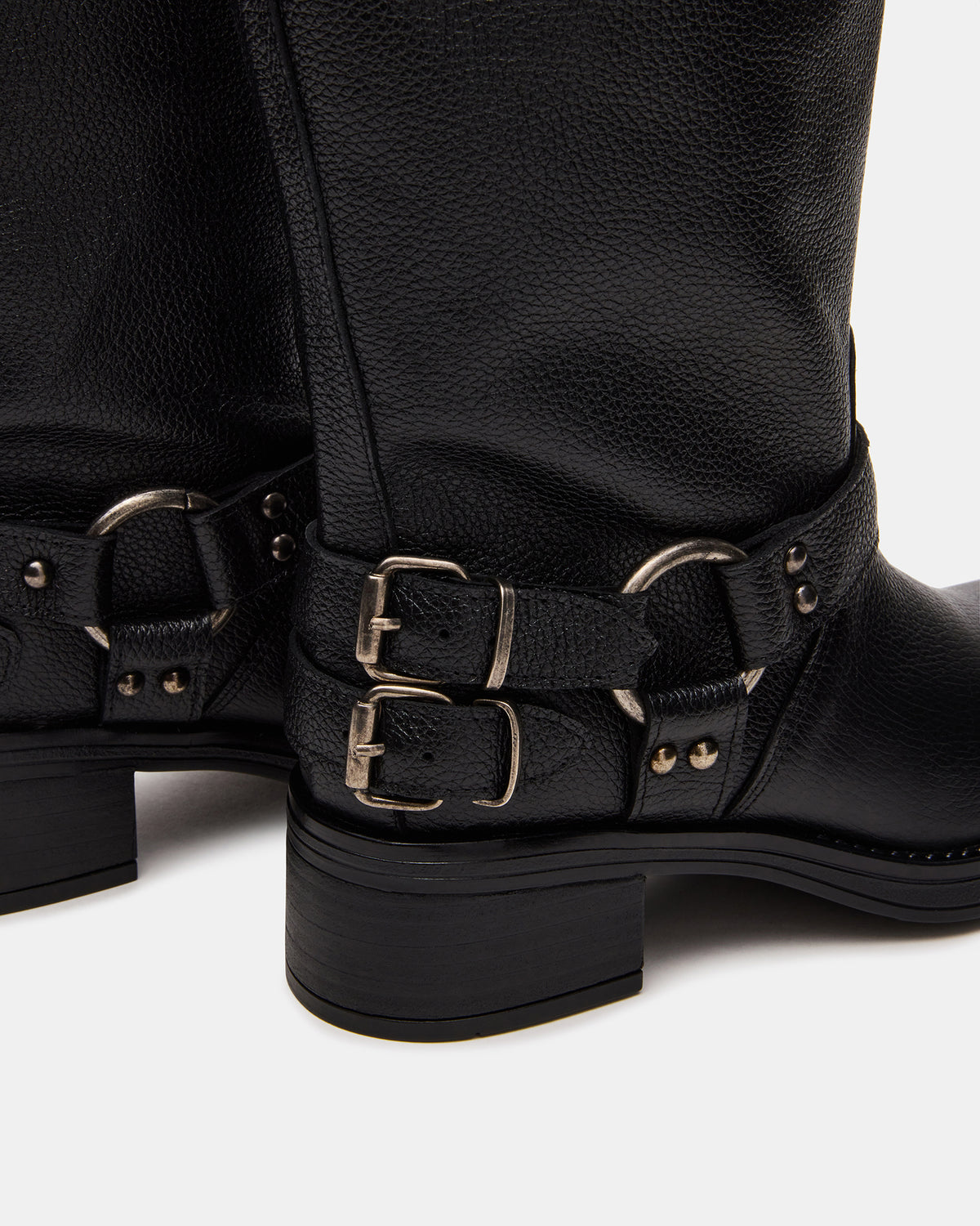 ASTOR Black Leather Wide Calf Knee-High Women's Boot | Steve Madden outlet