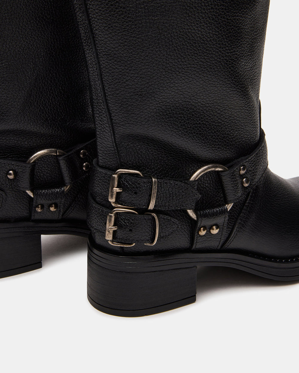 ASTOR Black Leather Wide Calf Knee-High Women's Boot | Steve Madden outlet