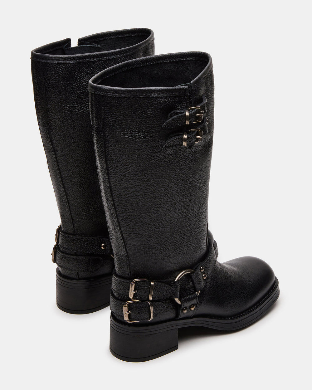 ASTOR Black Leather Wide Calf Knee-High Women's Boot | Steve Madden outlet