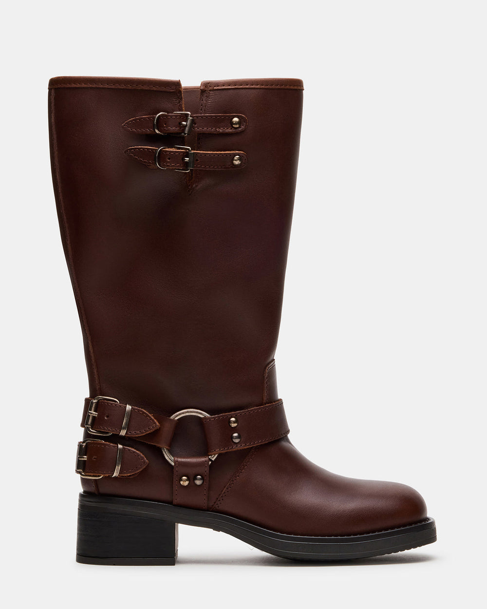 ASTOR Brown Leather Wide Calf Knee-High Women's Boot | Steve Madden Sale