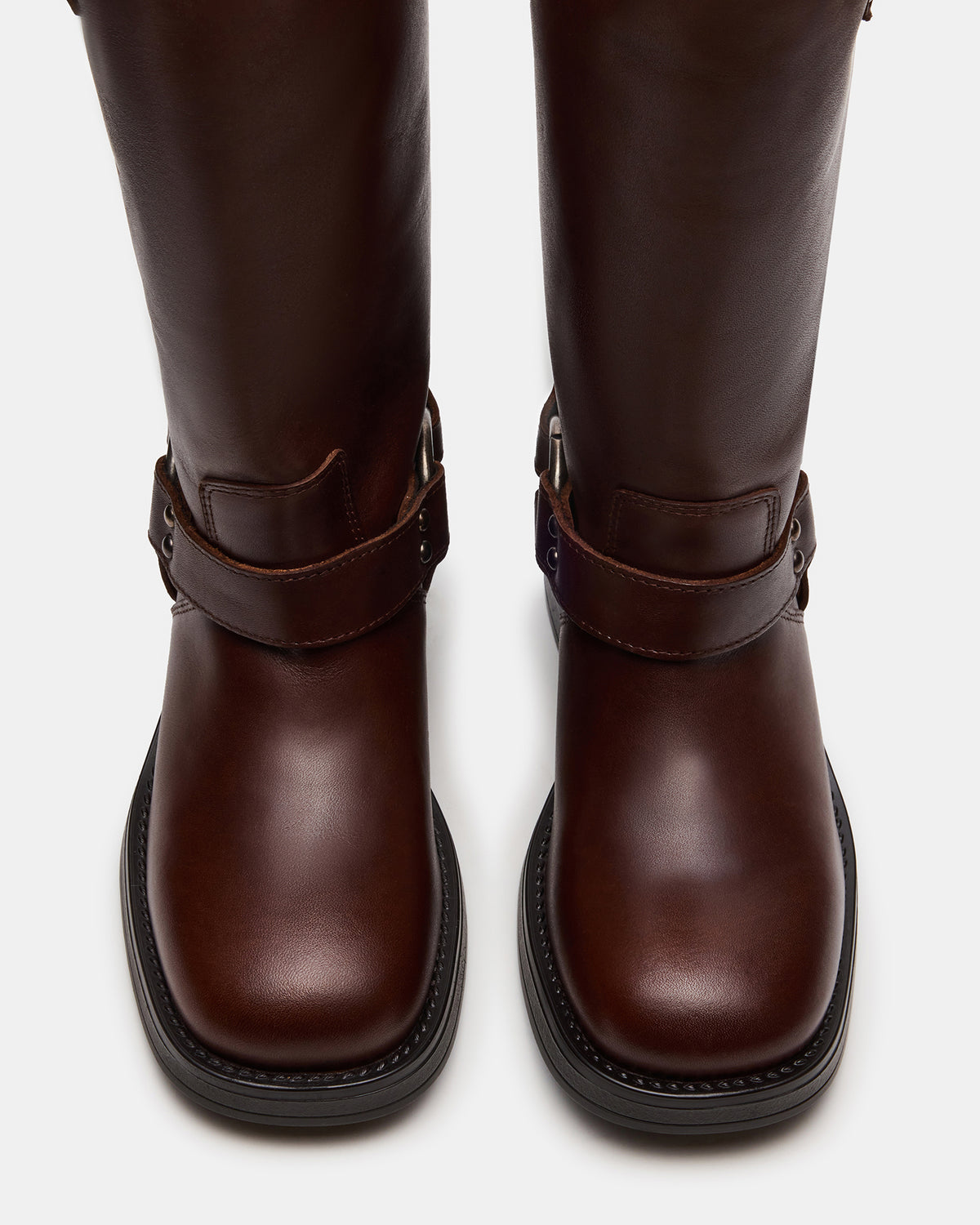 ASTOR Brown Leather Wide Calf Knee-High Women's Boot | Steve Madden Sale