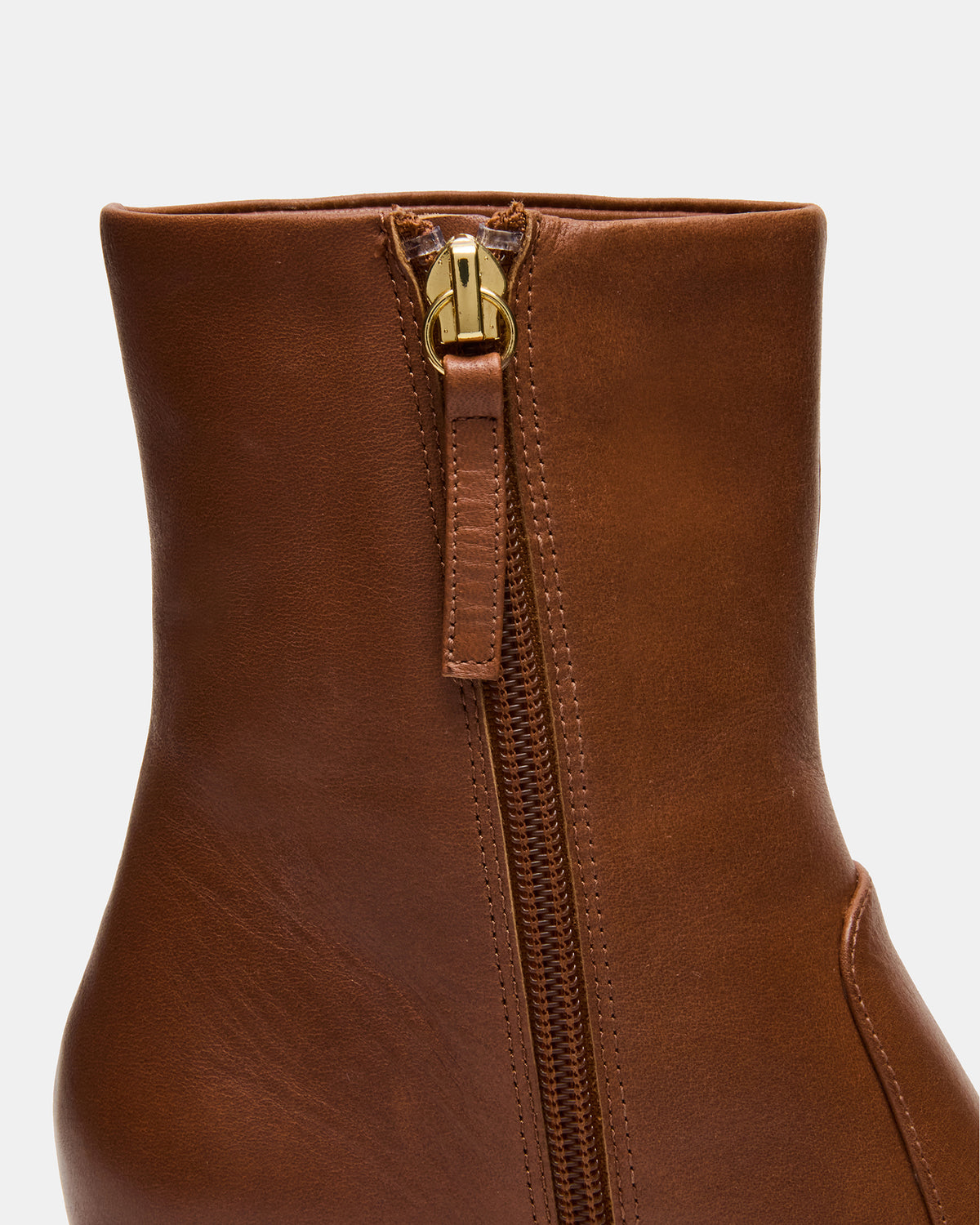 FARE Tan Leather Square Toe Women's Ankle Boot | Steve Madden on Sale
