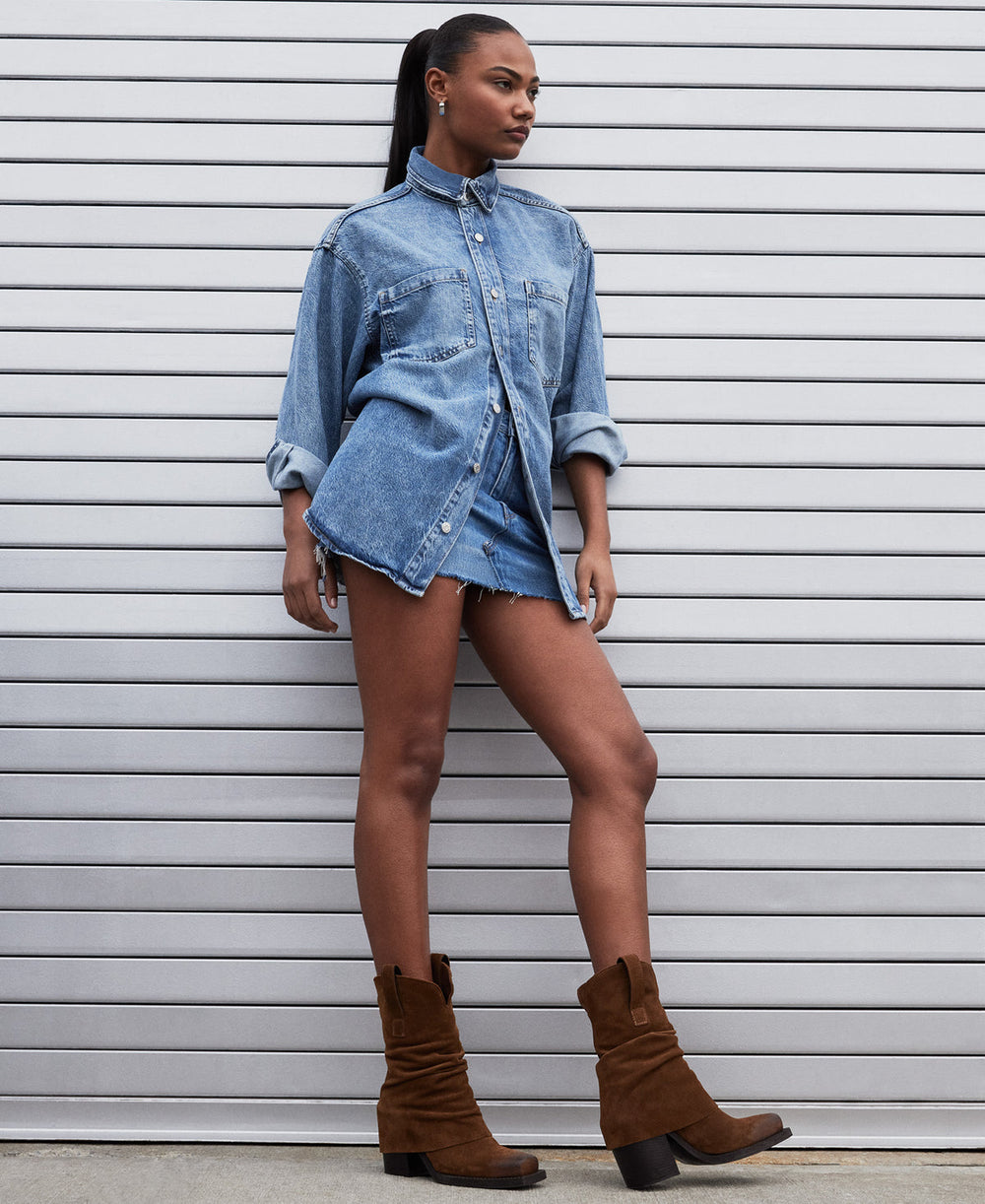 PIA Chestnut Suede Cuffed Boot | Women's Booties | Steve Madden discount