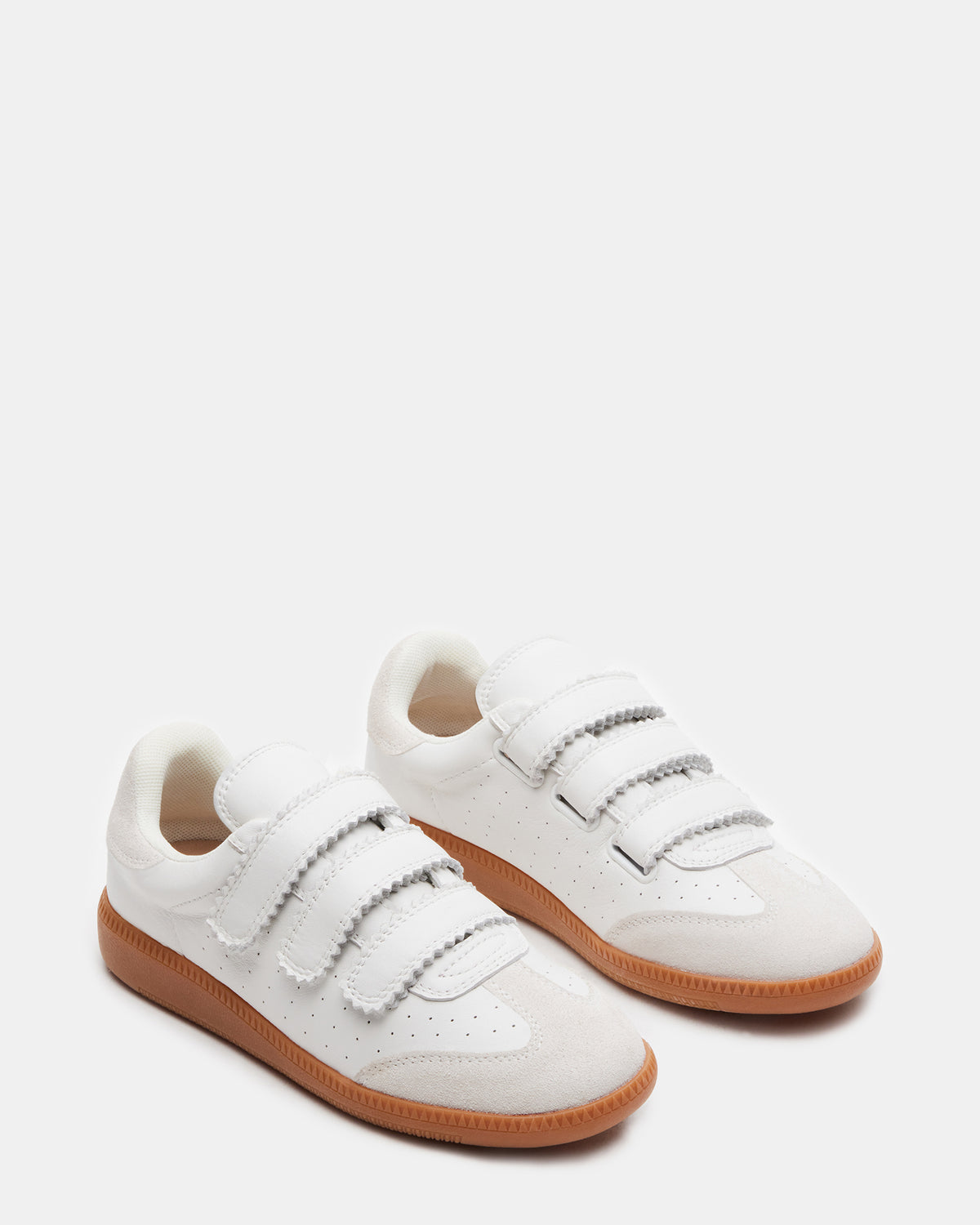MOMENTUM White Velcro Low-Top Sneaker | Women's Sneakers | Steve Madden online
