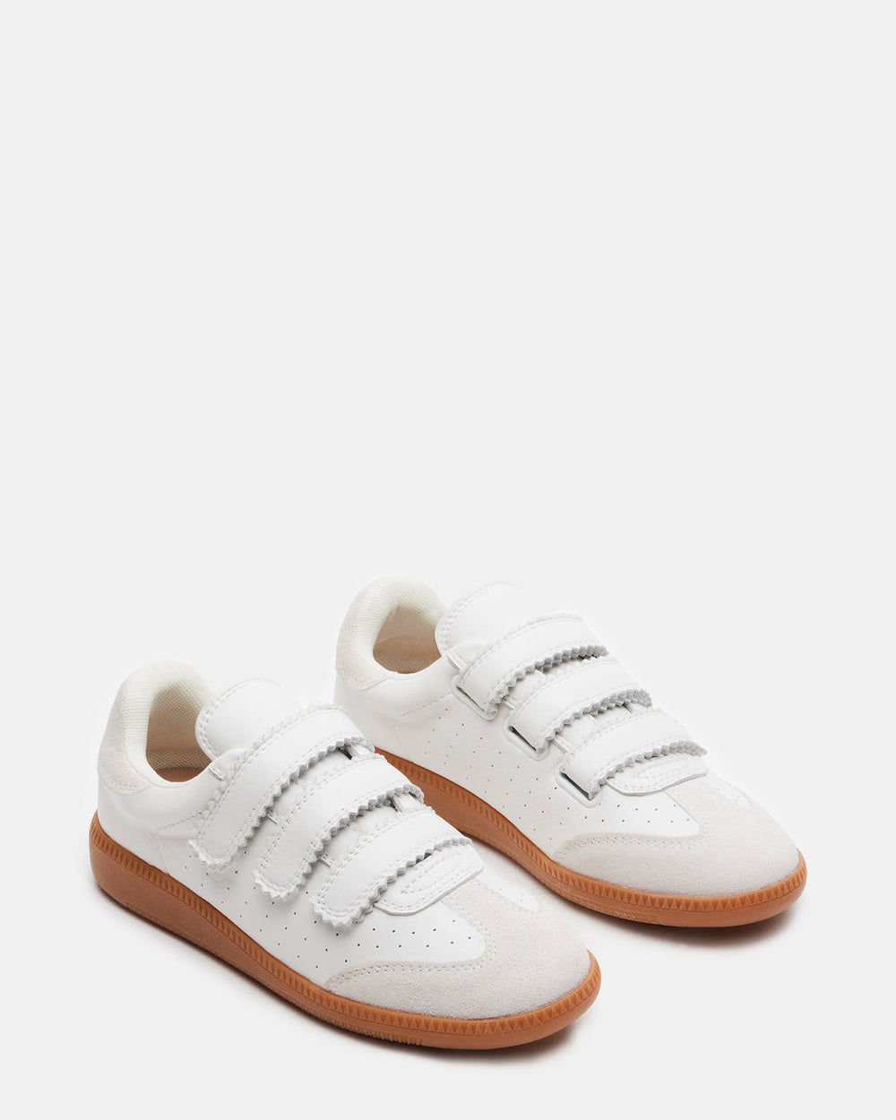 MOMENTUM White Velcro Low-Top Sneaker | Women's Sneakers | Steve Madden online