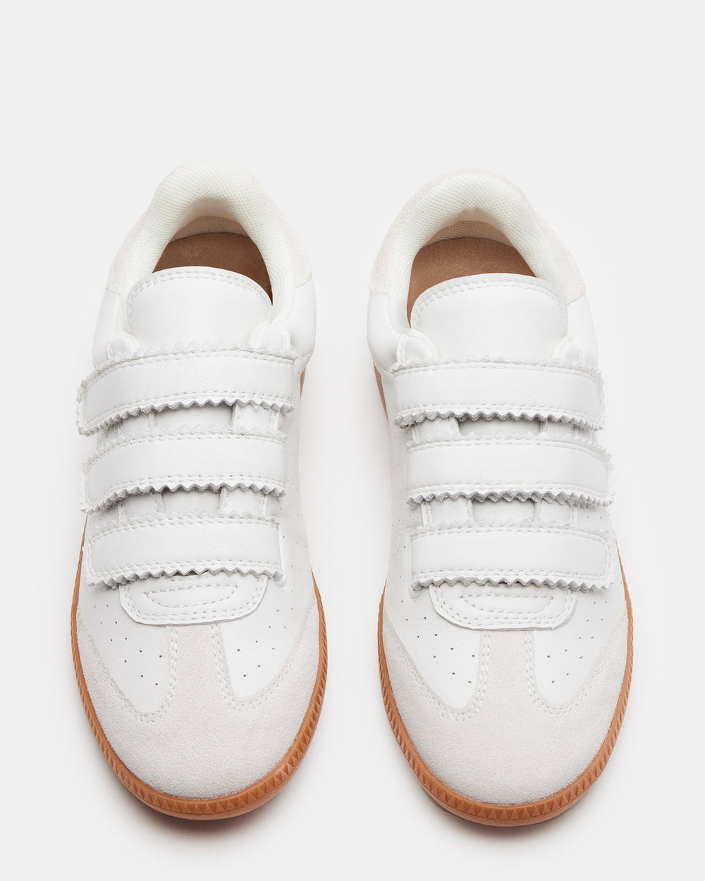 MOMENTUM White Velcro Low-Top Sneaker | Women's Sneakers | Steve Madden online