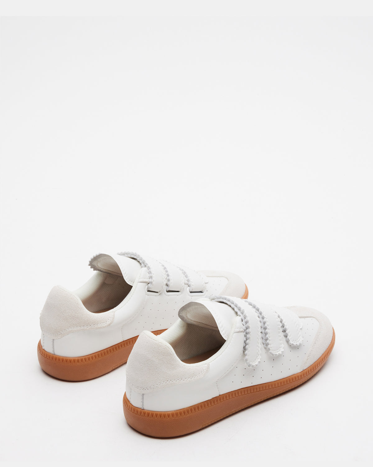 MOMENTUM White Velcro Low-Top Sneaker | Women's Sneakers | Steve Madden online