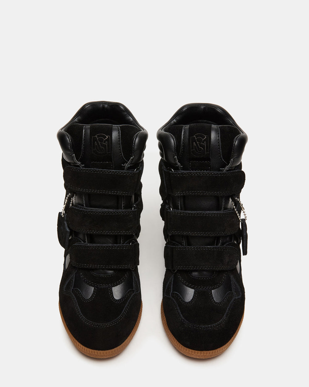 MAVIS Black Suede High-Top Velcro Women's Sneaker | Steve Madden US