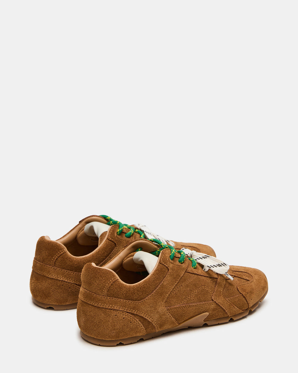 AZIEL Camel Suede Low-Top Lace-Up Women's Sneakers | Steve Madden for Sale