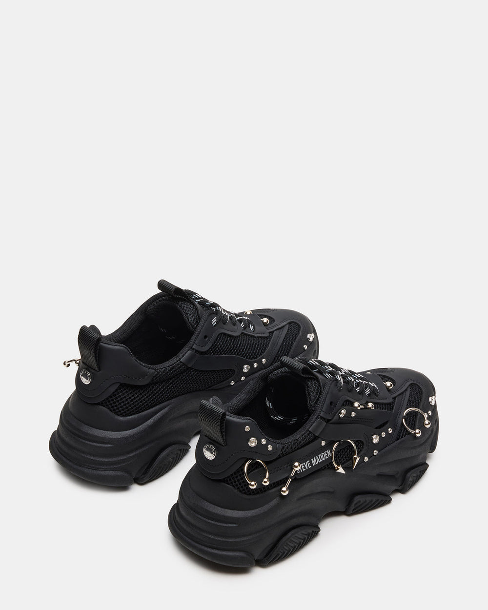 POSSESSION Piercing Black Platform Lace-Up Women's Sneaker | Steve Madden near me