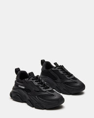 POSSESSION Black Platform Lace-Up Women's Sneaker | Steve Madden Sale