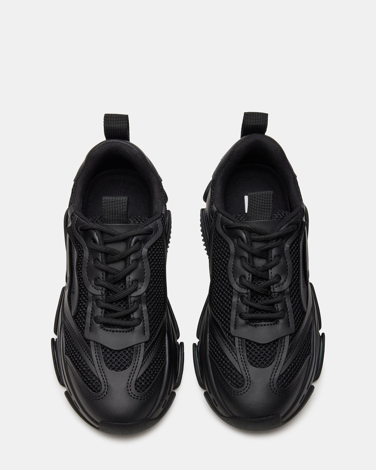 POSSESSION Black Platform Lace-Up Women's Sneaker | Steve Madden Sale