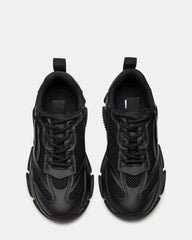 POSSESSION Black Platform Lace-Up Women's Sneaker | Steve Madden Sale