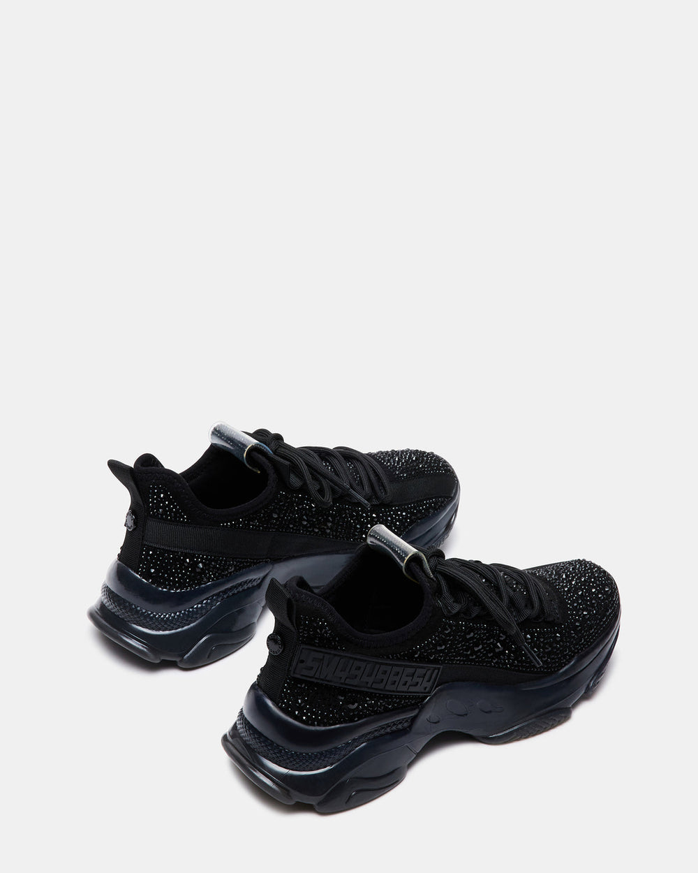 MAXIMA Black Rhinestones Women's Sneakers | Steve Madden for Sale