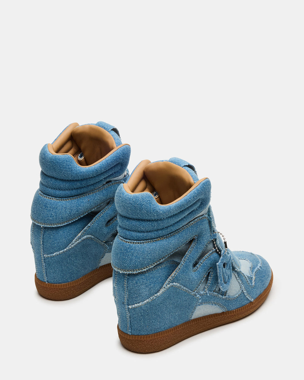 MAVIS Denim Multi High-Top Velcro Women's Sneaker | Steve Madden on Sale