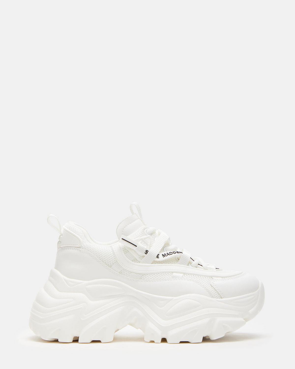 RECOUPE White Women's Chunky Platform Low-Top Sneaker | Steve Madden near me