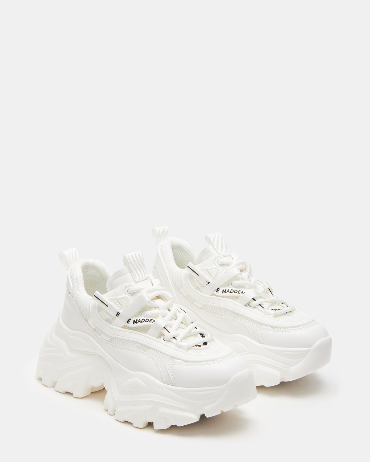 RECOUPE White Women's Chunky Platform Low-Top Sneaker | Steve Madden near me