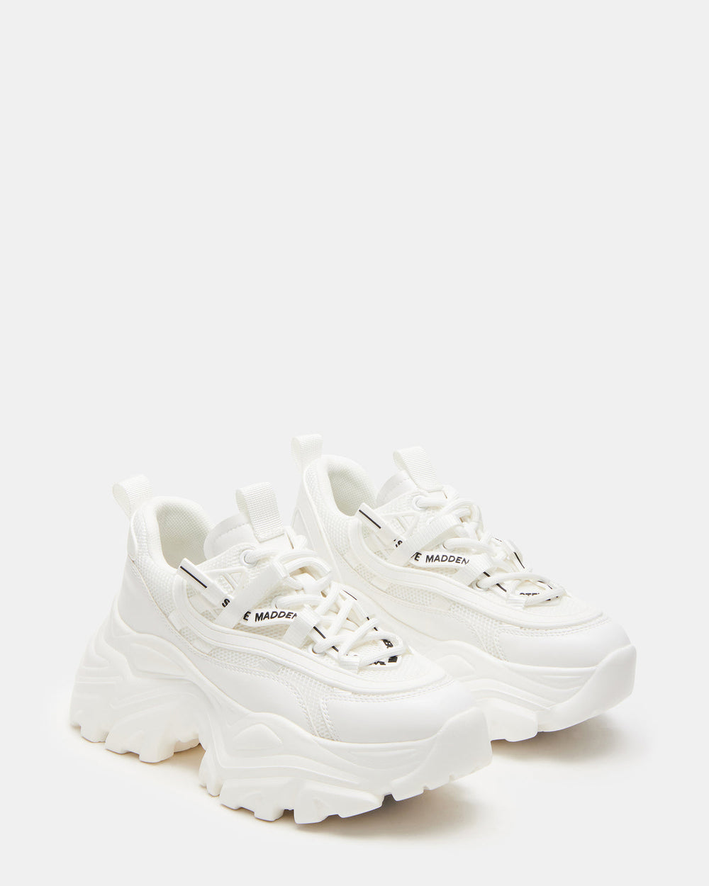 RECOUPE White Women's Chunky Platform Low-Top Sneaker | Steve Madden near me
