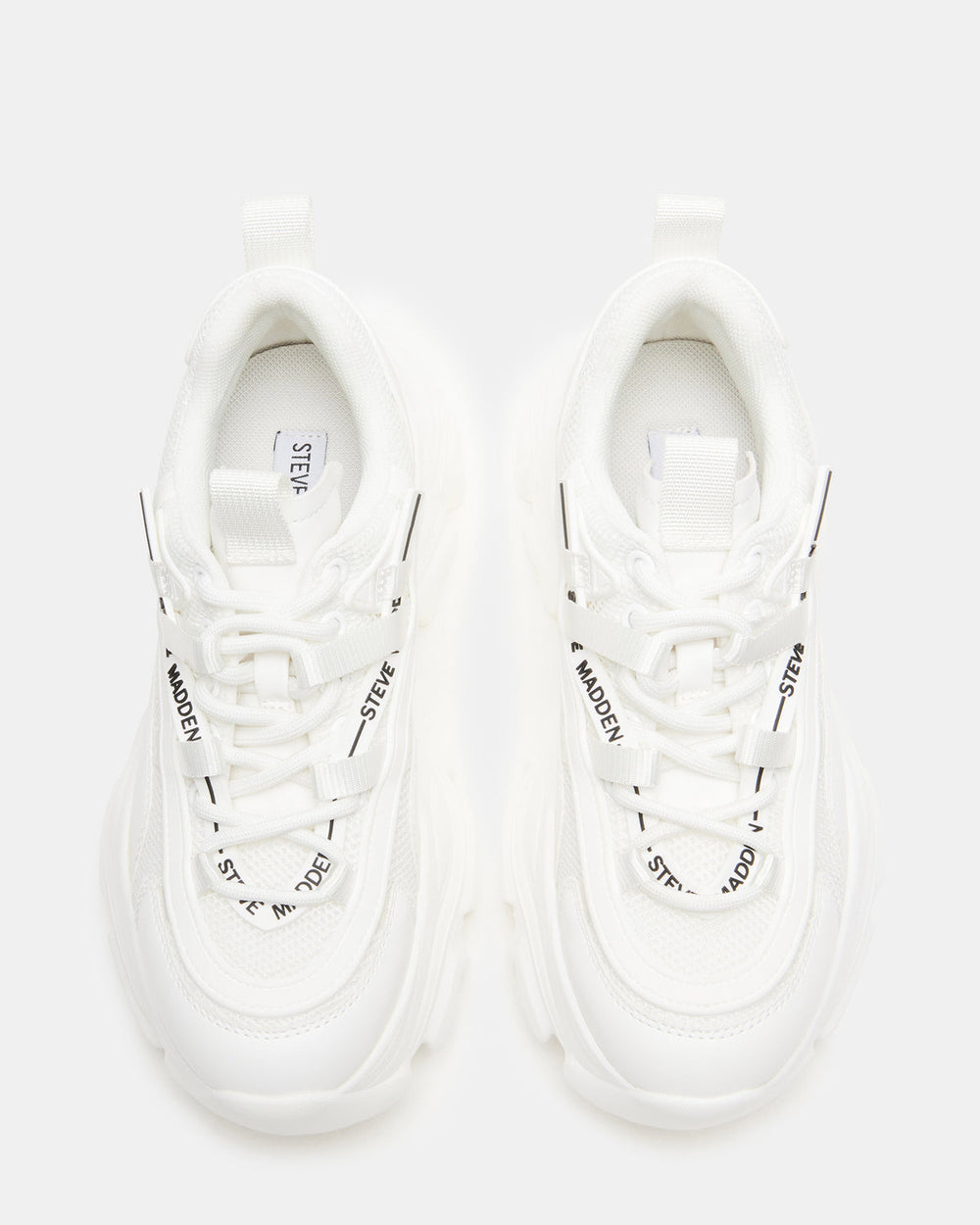 RECOUPE White Women's Chunky Platform Low-Top Sneaker | Steve Madden near me