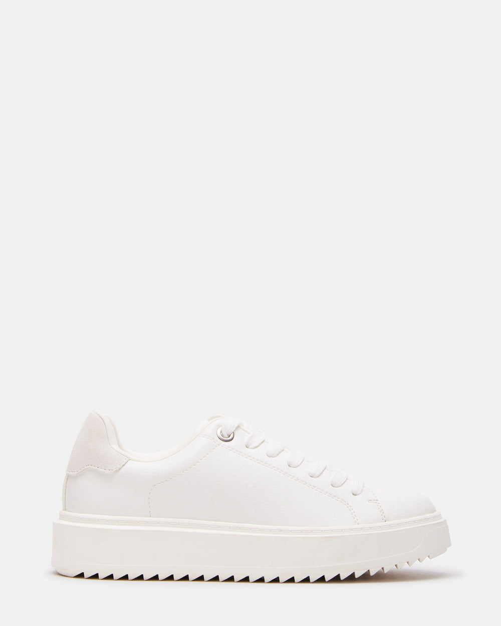 CATCHER White Suede Women's Low-Top Lace-Up Sneaker | Steve Madden discount